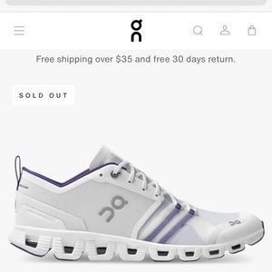 cloud x shift womens size 8. Worn once, like new condition